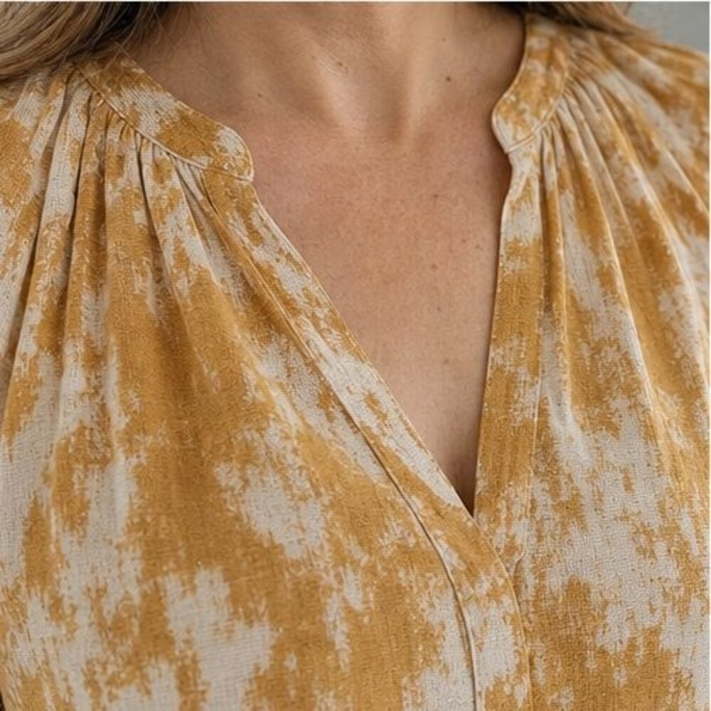 Teal Ruffle Blouse - Picture 4 of 6